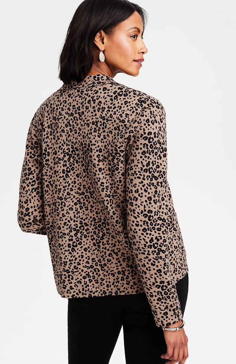 double-knit sweater-jacket