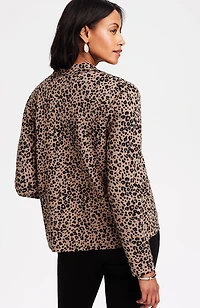 double-knit sweater-jacket