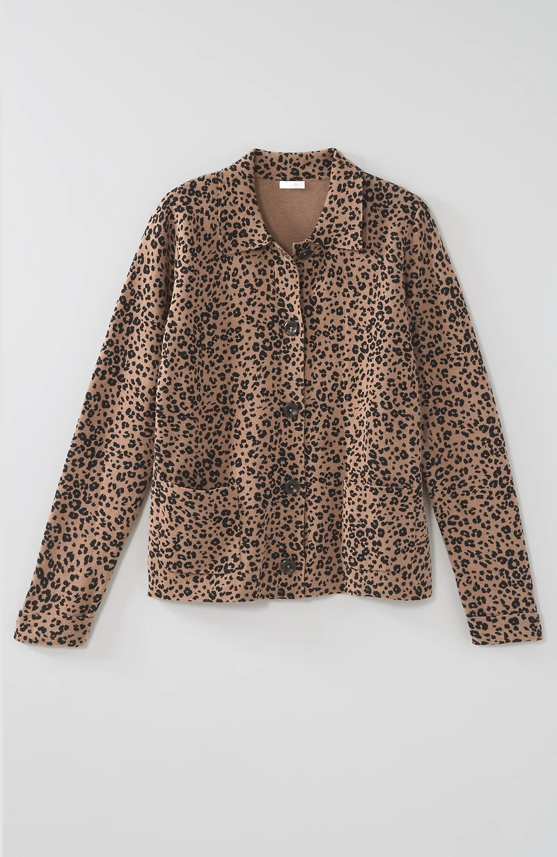 double-knit sweater-jacket