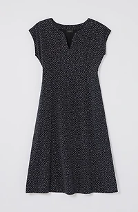 wearever seamed split-neck dress