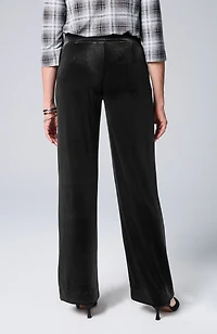 wearever velvet-knit straight-leg trousers