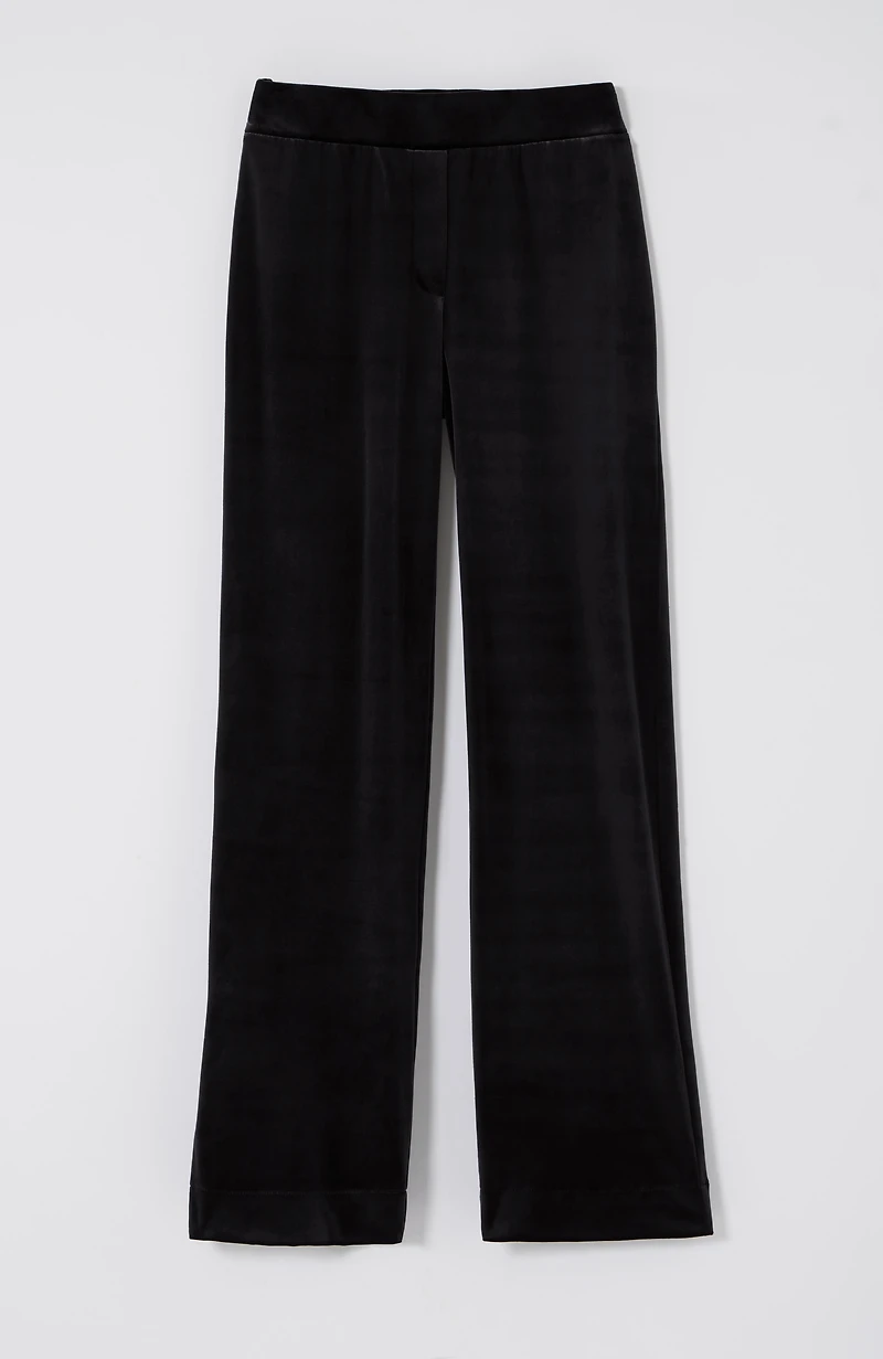 wearever velvet-knit straight-leg trousers