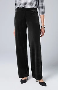 wearever velvet-knit straight-leg trousers