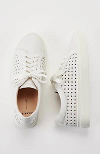 frankie4 mim iv white weave sneakers