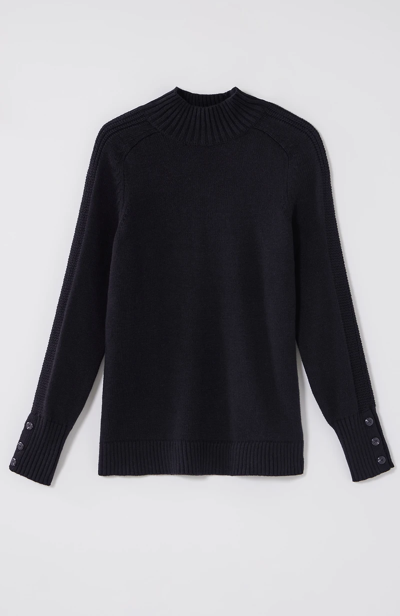 wearever button-cuffed sweater