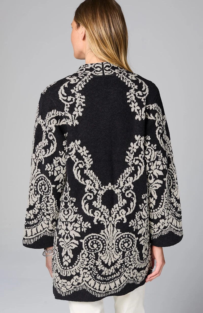 placed-jacquard cardi