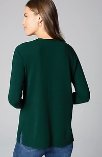 v-neck sweater tunic