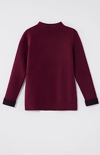 majestic funnel-neck sweater