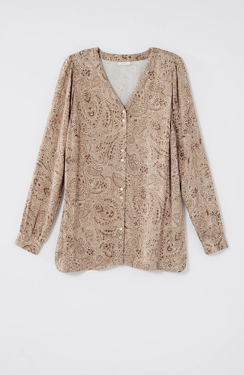 pure jill double-button tunic