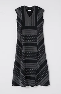 pure jill yarn-dyed dobby maxi dress