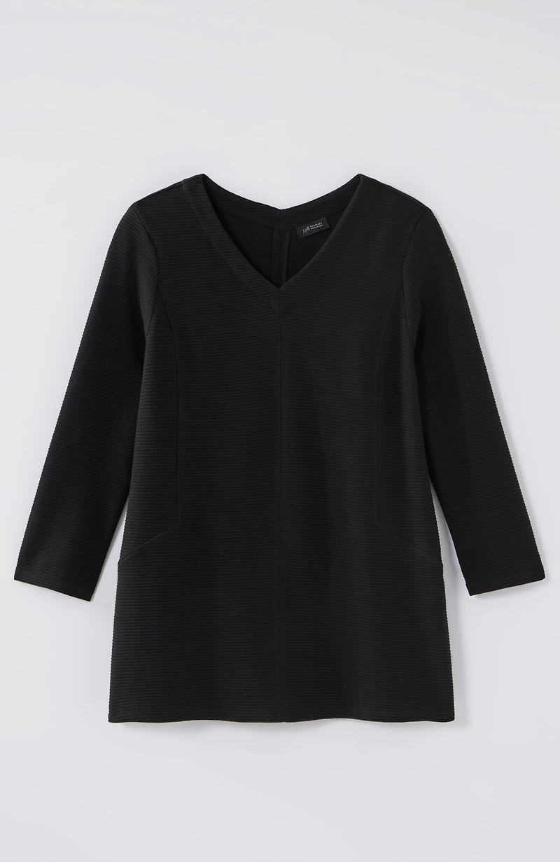 wearever double v-neck ottoman top