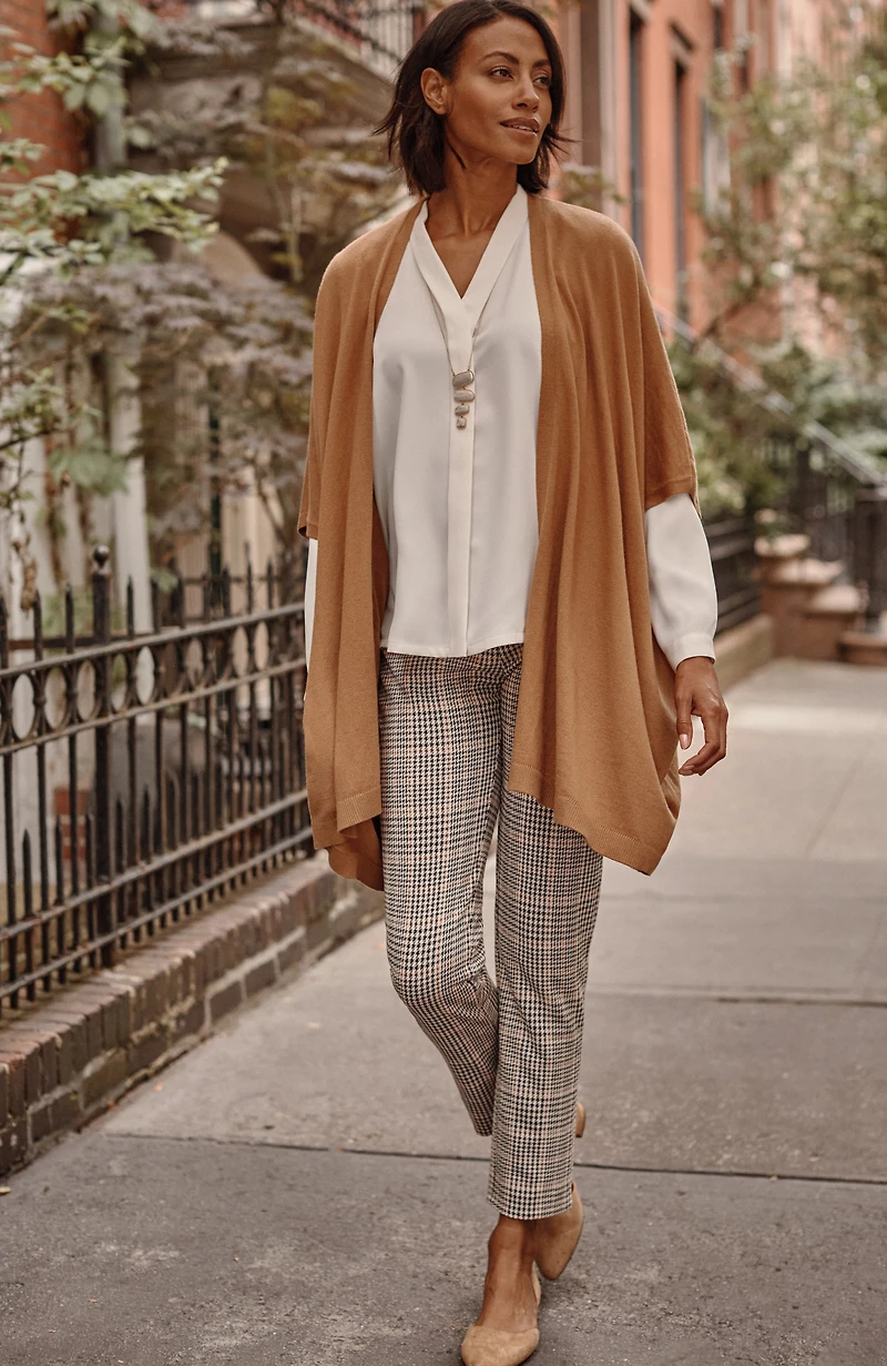 wearever smooth-fit jacquard slim-leg pants