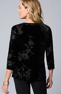 wearever velvet burnout top