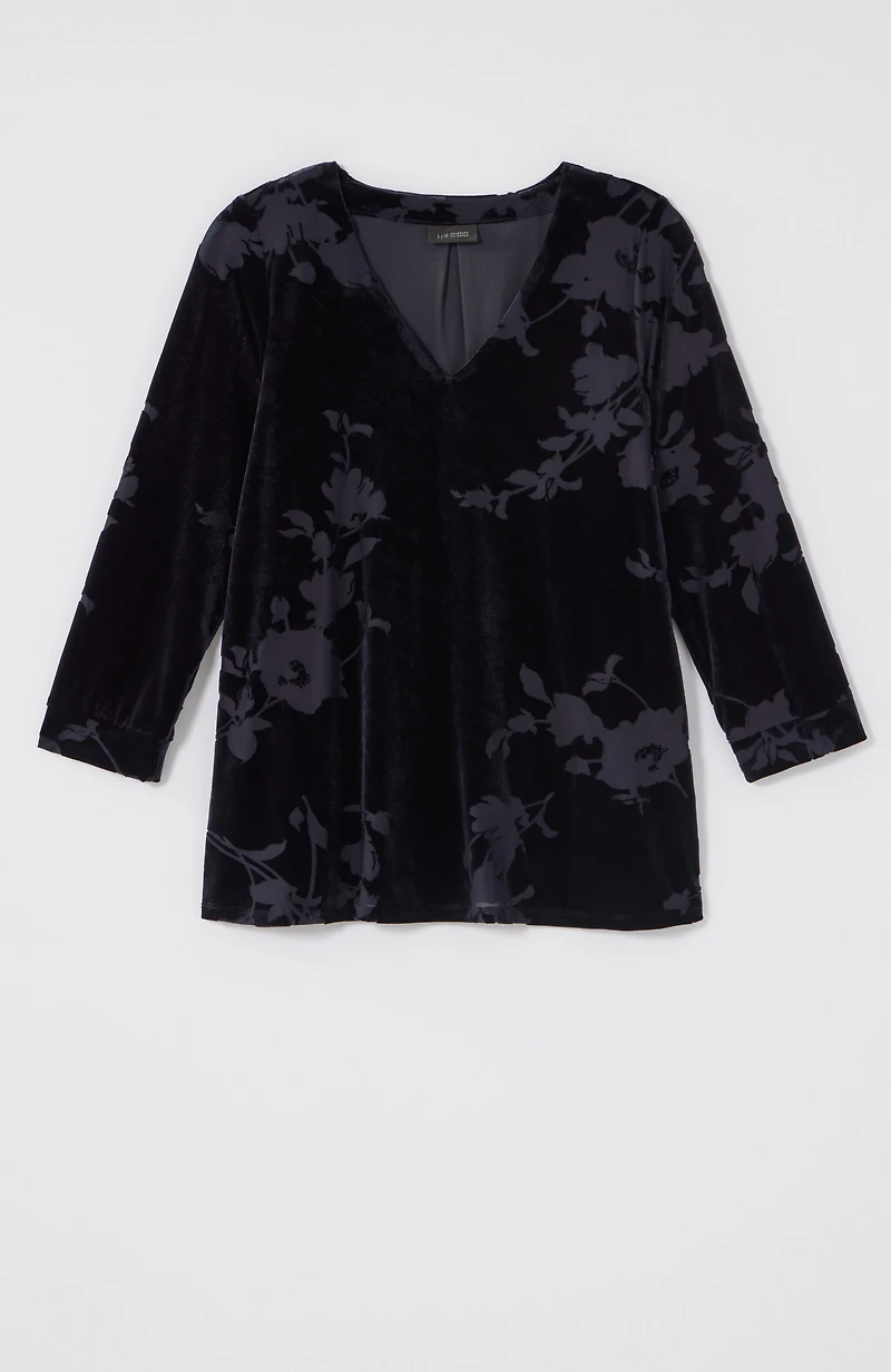 wearever velvet burnout top