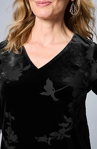 wearever velvet burnout top