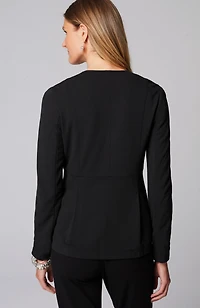 wearever double-face jersey zip jacket