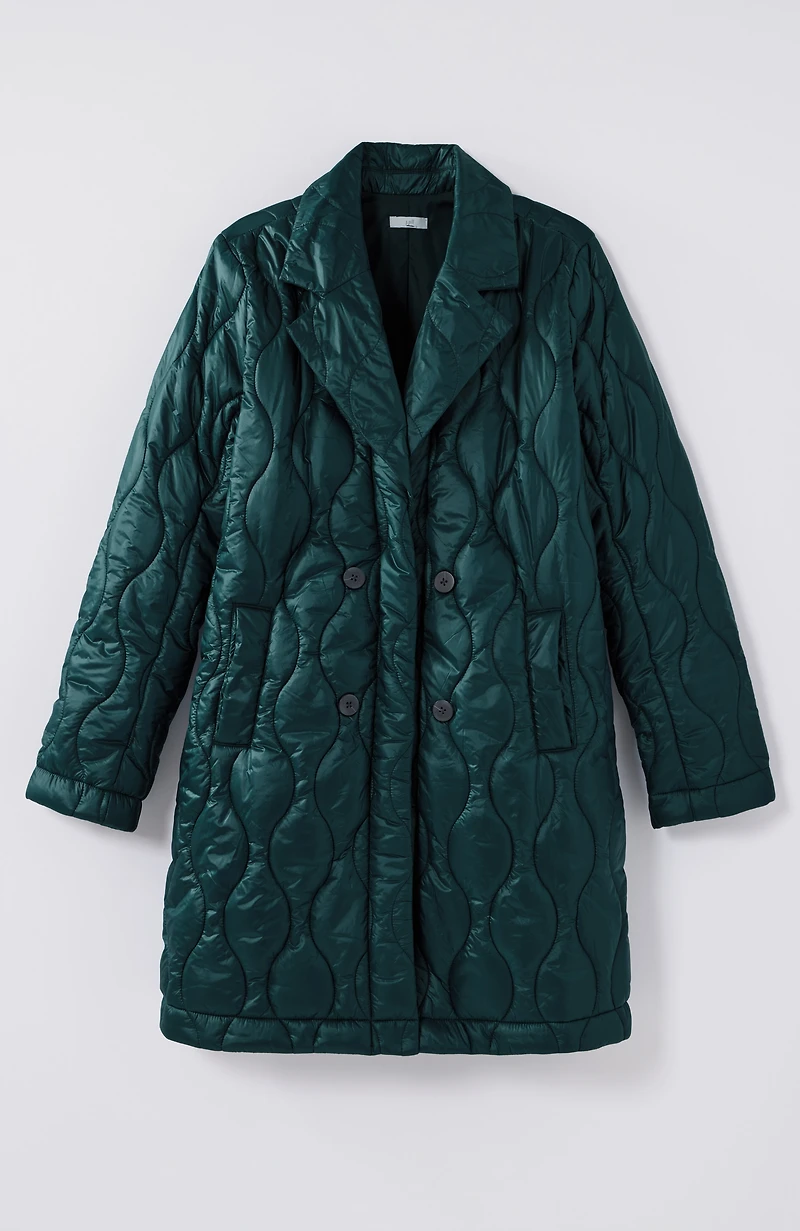 quilted puffer coat