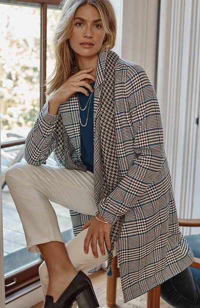 long plaid duster jacket