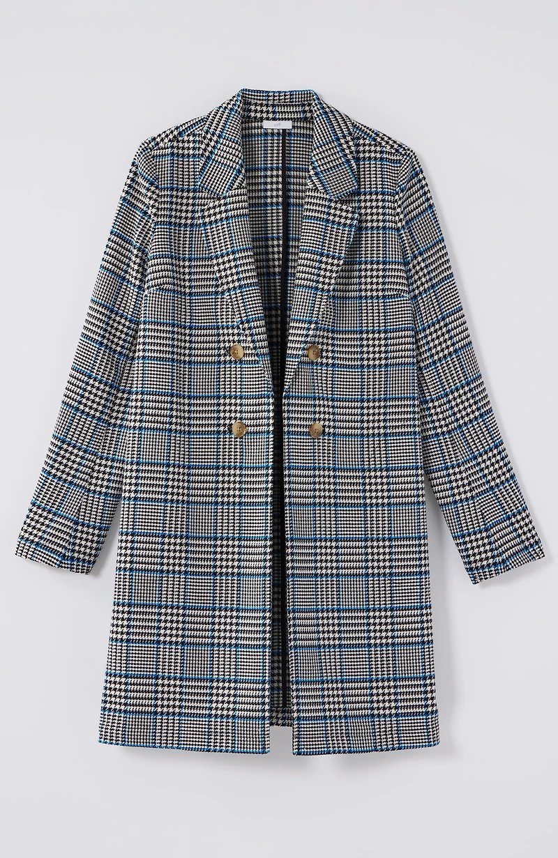 long plaid duster jacket