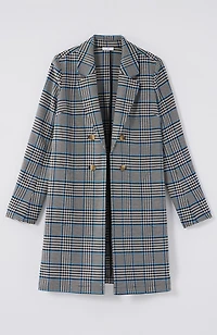 long plaid duster jacket