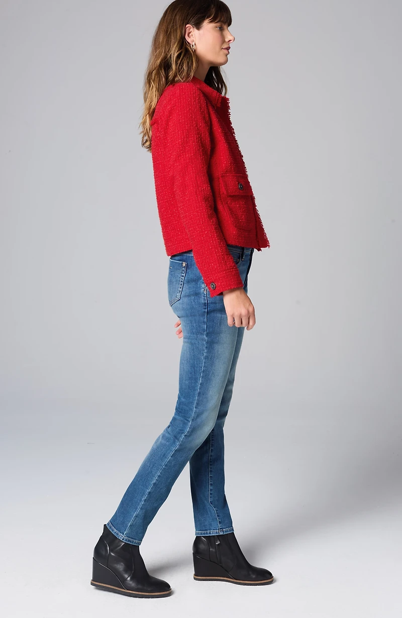 textured-tweed jacket