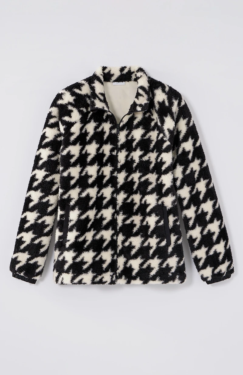 fit plush sherpa jacket