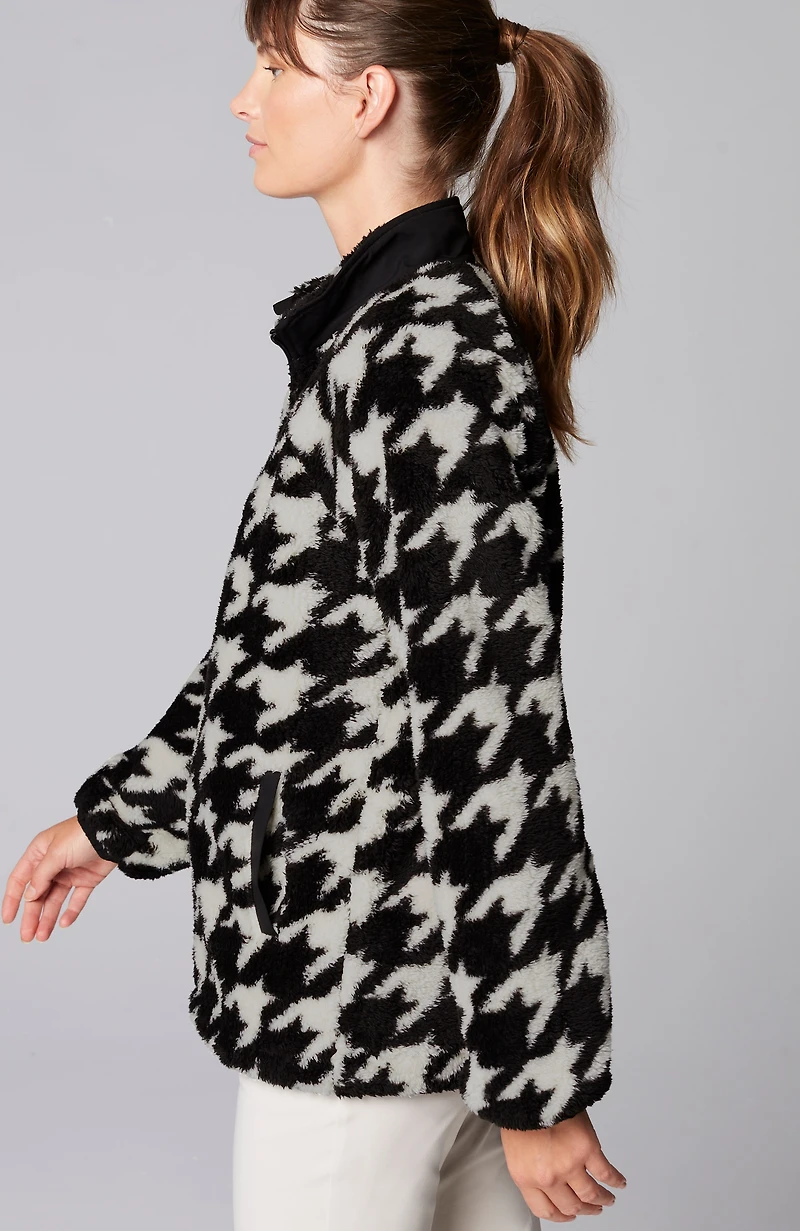 fit plush sherpa jacket