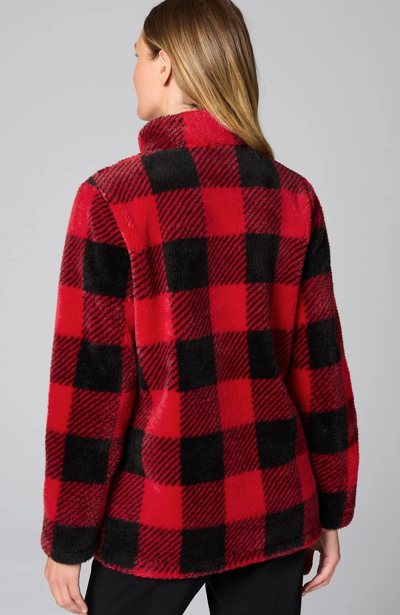 fit plush sherpa pullover