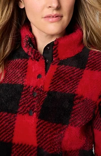 fit plush sherpa pullover