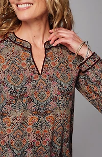 velvet-piped top