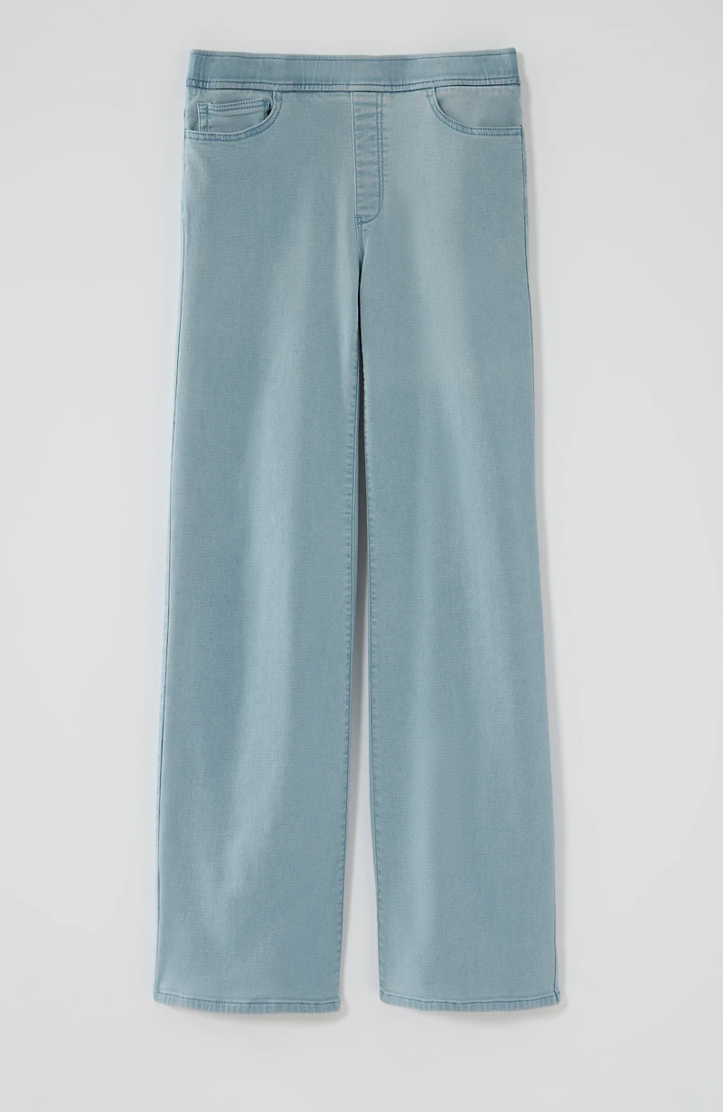 pure jill soft wide-leg jeans