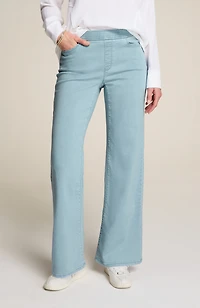 pure jill soft wide-leg jeans