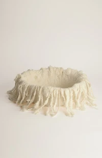 elements felt frayed round bowl