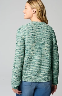 pure jill space-dyed cardi