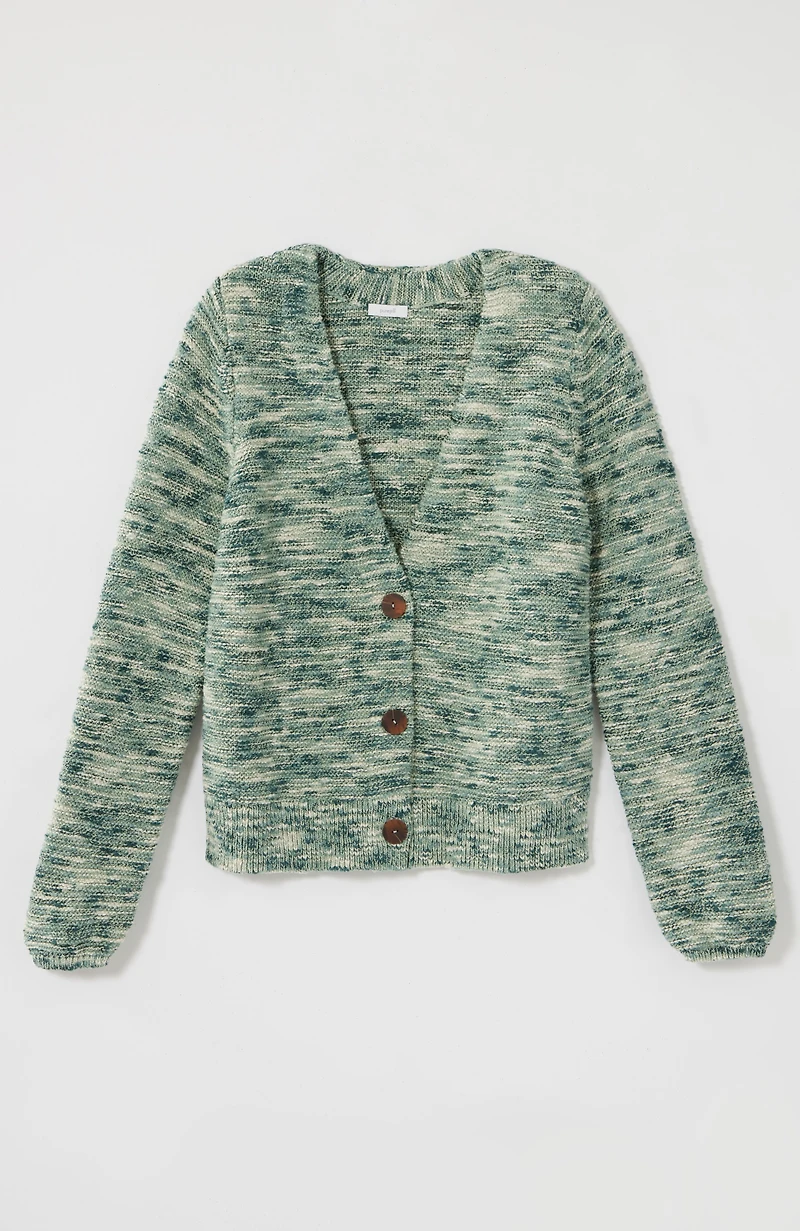 pure jill space-dyed cardi