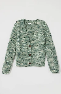 pure jill space-dyed cardi