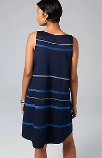 embroidered swing dress