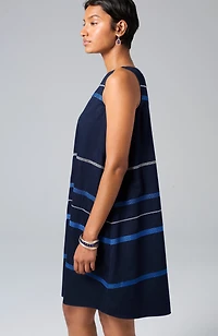 embroidered swing dress