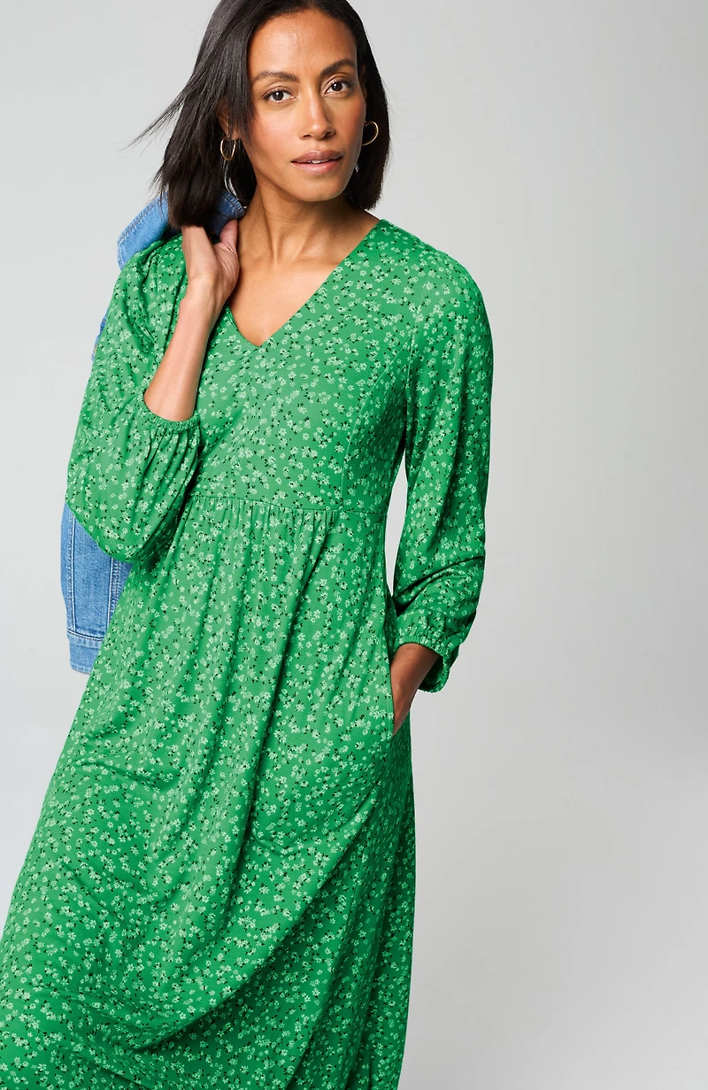 floral a-line dress