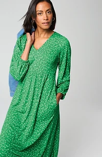 floral a-line dress