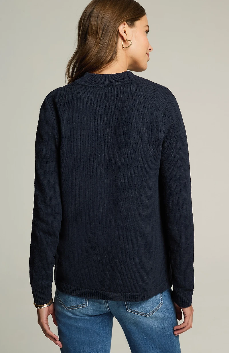 short patch-pocket cardi