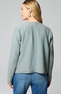 pure jill indigo patch-pocket jacket