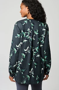 pure jill printed a-line top