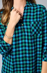 soft-textured plaid popover