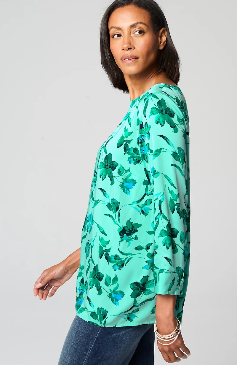 satin a-line top