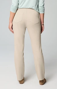 pure jill french terry straight-leg jeans