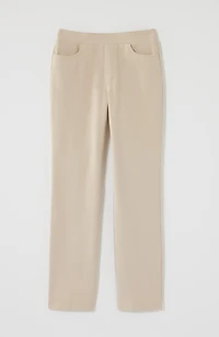 pure jill french terry straight-leg jeans