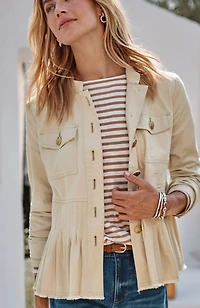 military peplum jacket