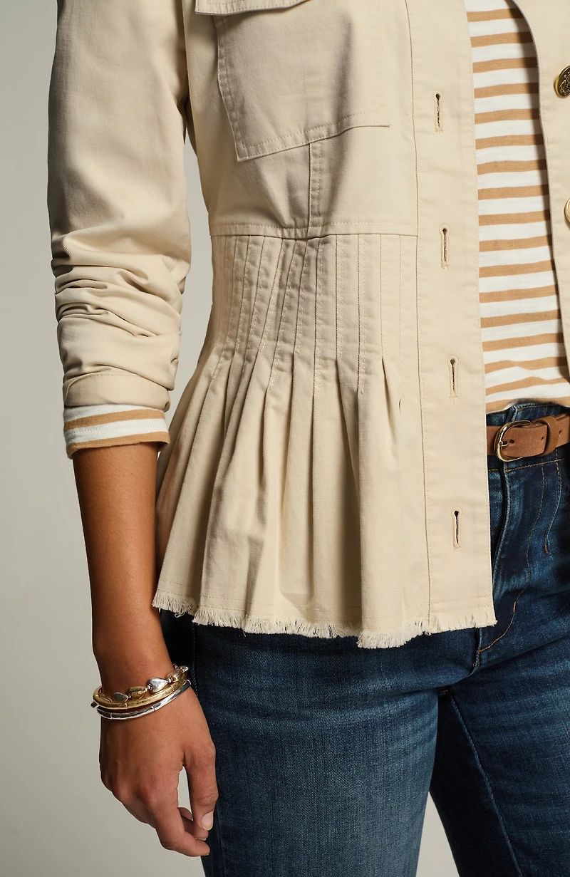 military peplum jacket