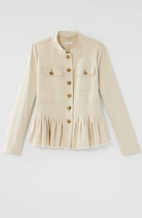 military peplum jacket